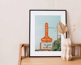 SO FAR OUT, Austin Texas Print