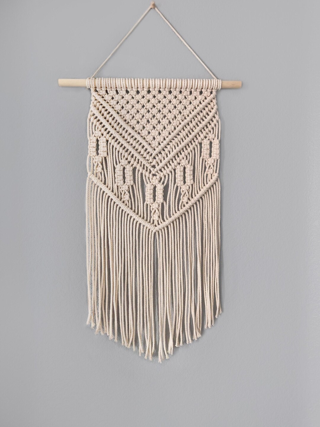 Geometric Macrame Wall Art // Trendy Modern Macrame Decor // Medium ...