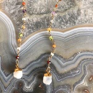 Pendientes de nueve planetas / Carta natal / Pendientes largos, delicados y ligeros / Zodíaco / Pendientes de piedras semipreciosas / Pendientes de piedras preciosas crudas /