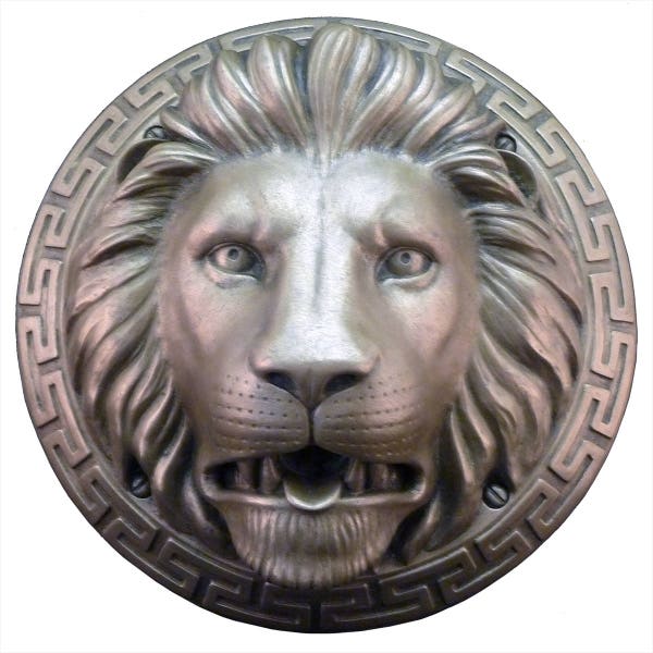 Lion Fountainhead/wall plaque cast in bronze, brass, copper or aluminium resin