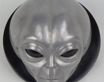 Alien Grey Wall Plaque Sculpture (Aluminium)