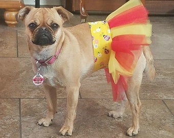 Large Dog Tutu, Small Dog Tutu Dress, Dog Skirt, Ladybug Dog Costume, Dog Birthday Outfit, Dog Clothes, Pet Gift, Birthday Gifts For Women