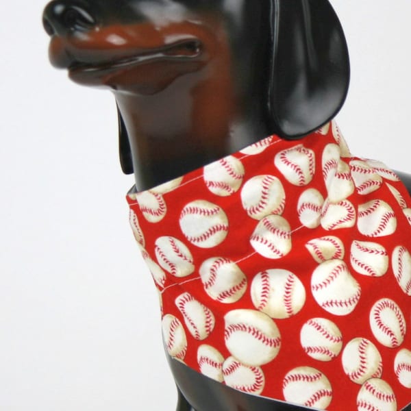 Baseball Dog Bandana, Summer Dog Bandana, Personalized Dog Bandana, Boy Dog Accessories, Dog Clothes, Pet Gift, Birthday Gifts For Athletes