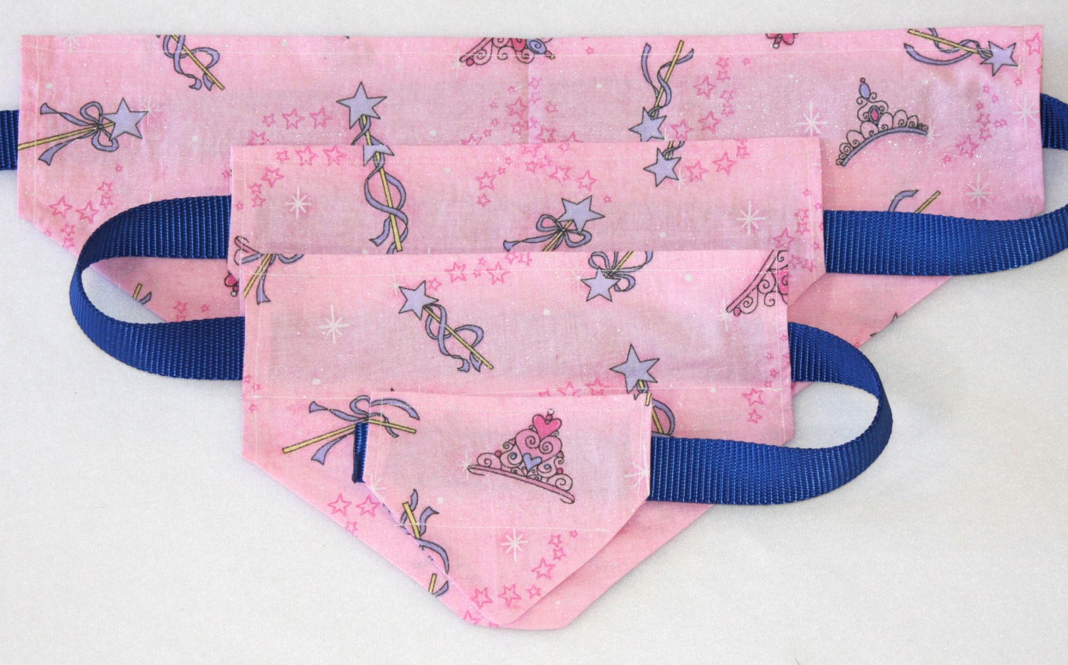 Princess Dog Bandana Pink Dog Collar Bandana No Tie Dog Etsy