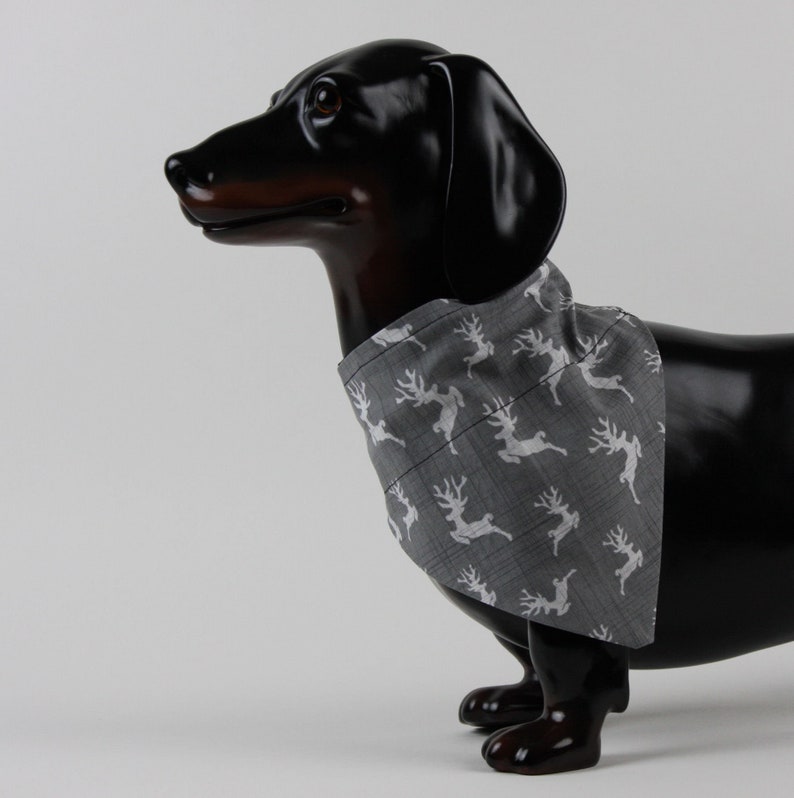 Reindeer Dog Collar Bandana Christmas Dog Bandana Boy Dog Etsy