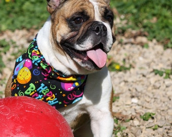 Happy Birthday Dog Bandana, Birthday Dog Collar Bandana, Personalized Dog Bandana, Dog Accessories, Pet Gift, Birthday Gifts For Dog Owners