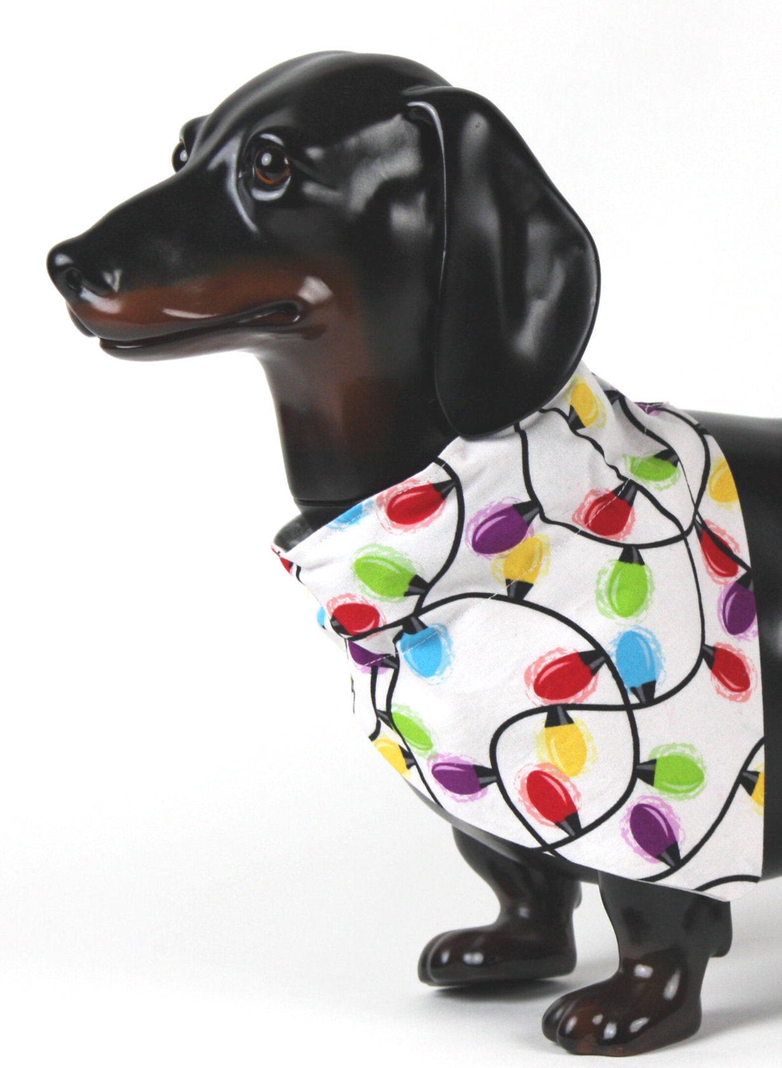 Christmas Dog Bandana Christmas Lights Dog Scarf Holiday Dog Etsy