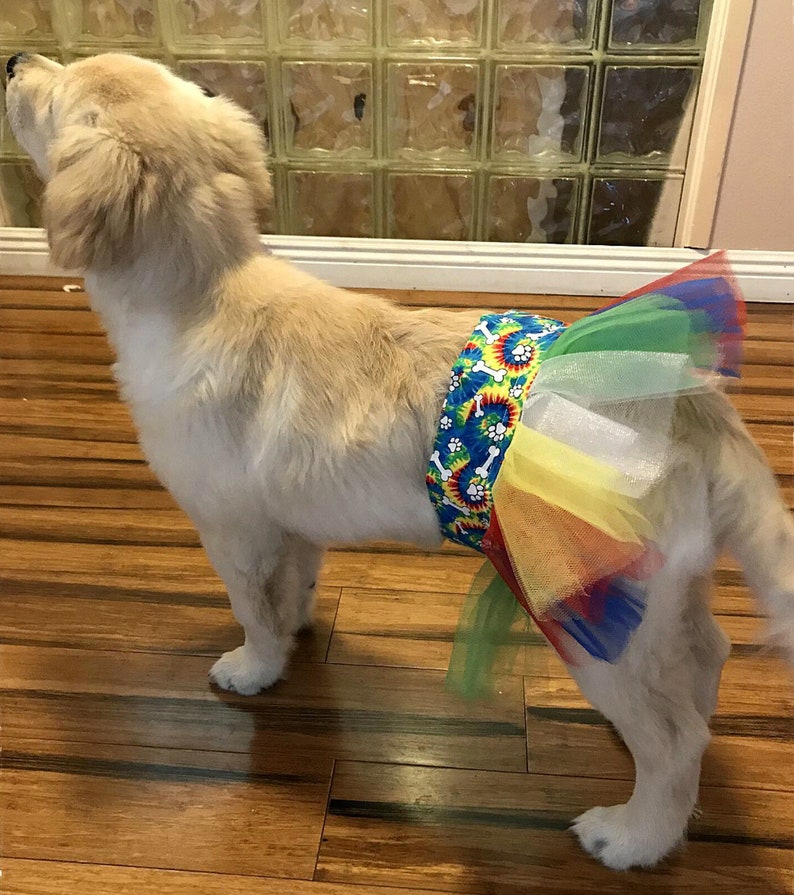 Small Dog Tutu Large Dog Tutu Dress Tie Dye Dog Skirt Boho Etsy