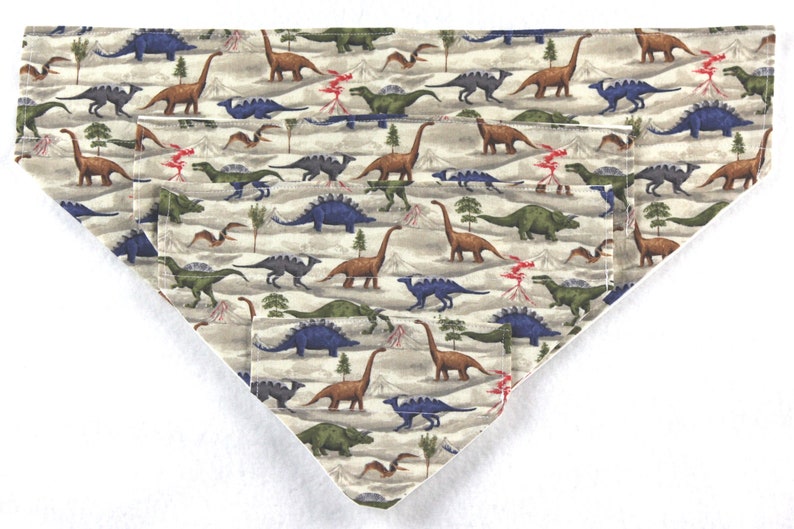 Dinosaur Dog Bandana Over Collar Dog Bandana Boy Dog Etsy