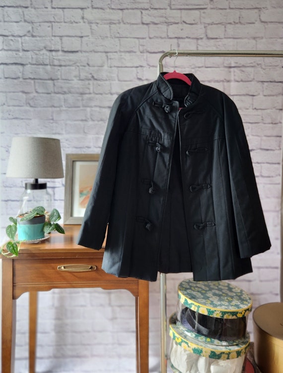 Black Loophole Button Lined Jacket - image 1