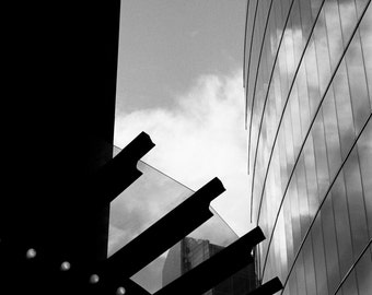 Arquitectura en el cielo, Londres firmado en blanco y negro Impresión de bellas artes / Fotografía de arquitectura / Foto de Londres