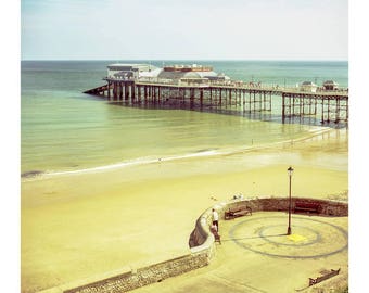 Cromer Promenade, Norfolk, Signed Art Print / Summer Coastal Beach Photography / Cromer Pier Photo