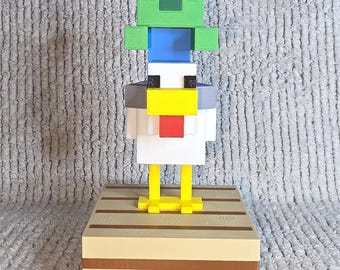 Chicken Jockey 3D Printed Figure, Minecraft Birthday Gift, Gaming Room Decor, Gamer Collectible
