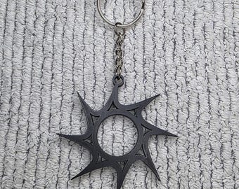 Carry the Chaos! Forsaken Roblox Keychain | 3D Printed Spiky Gamer Charm | Edgy Gift for Gamers & Roblox Fans | Gamer Bag Accessory