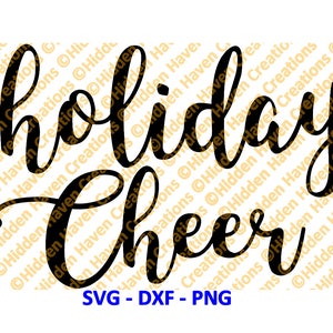 Vakantiegejuich, SVG, PNG, DXF, vrolijk kerstfeest, woondecoratie, silhouetstudio, Cricut, cameo, gesneden bestand, clipart, vector, Kerstmis, feestdagen