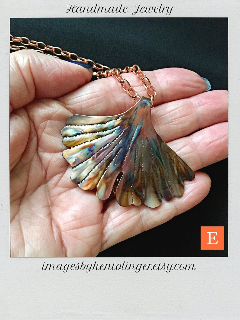 matching set necklace earring set copper jewelry set jewelry gift set ginkgo leaf pendant statement jewelry set ginkgo leaf earrings