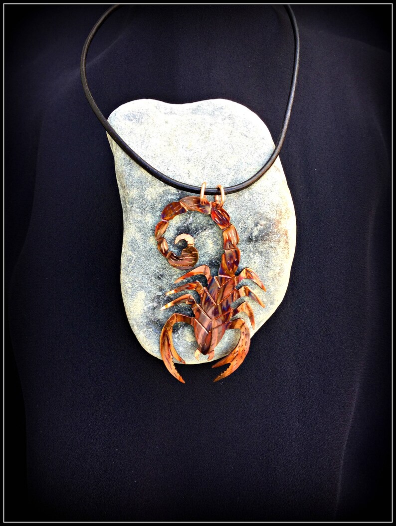 Scorpion Necklace Scorpio Necklace Scorpion Pendant Scorpio Etsy Canada