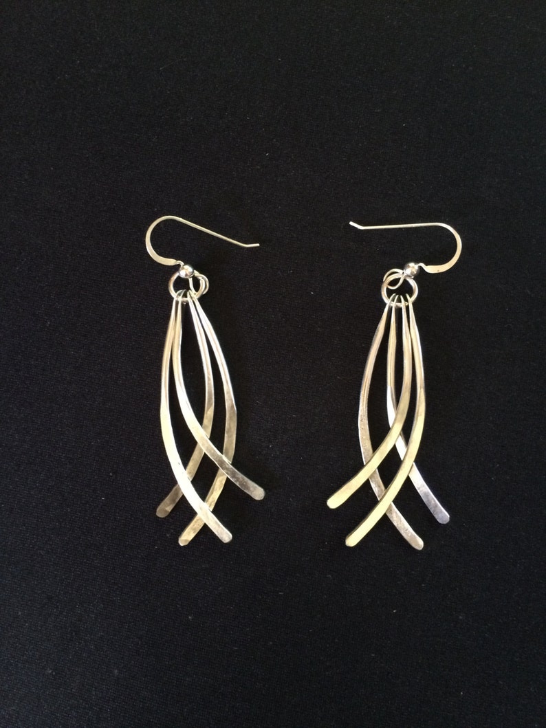 Sterling Silver Earrings Silver Dangle Earrings Long Silver Etsy Canada