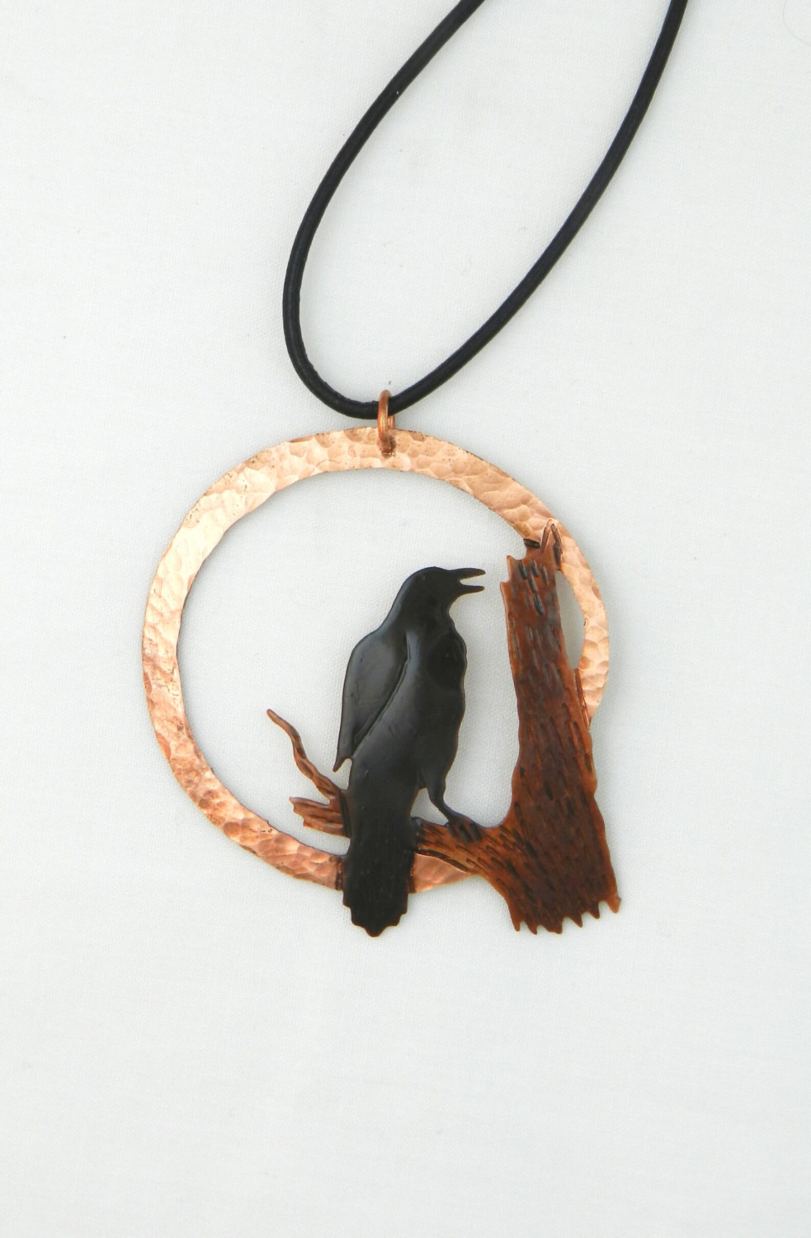 Crow Pendant Crow Necklace Goth Crow Goth Raven Necklace Etsy Canada