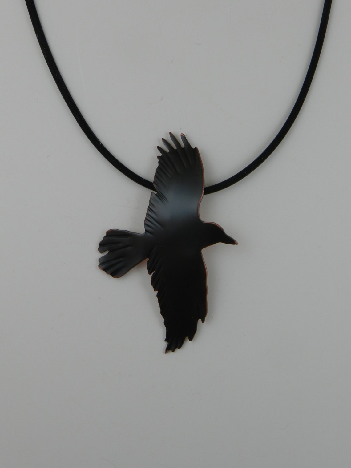 Crow Pendant Crow Jewelry Crow Necklace Raven Jewelry Etsy