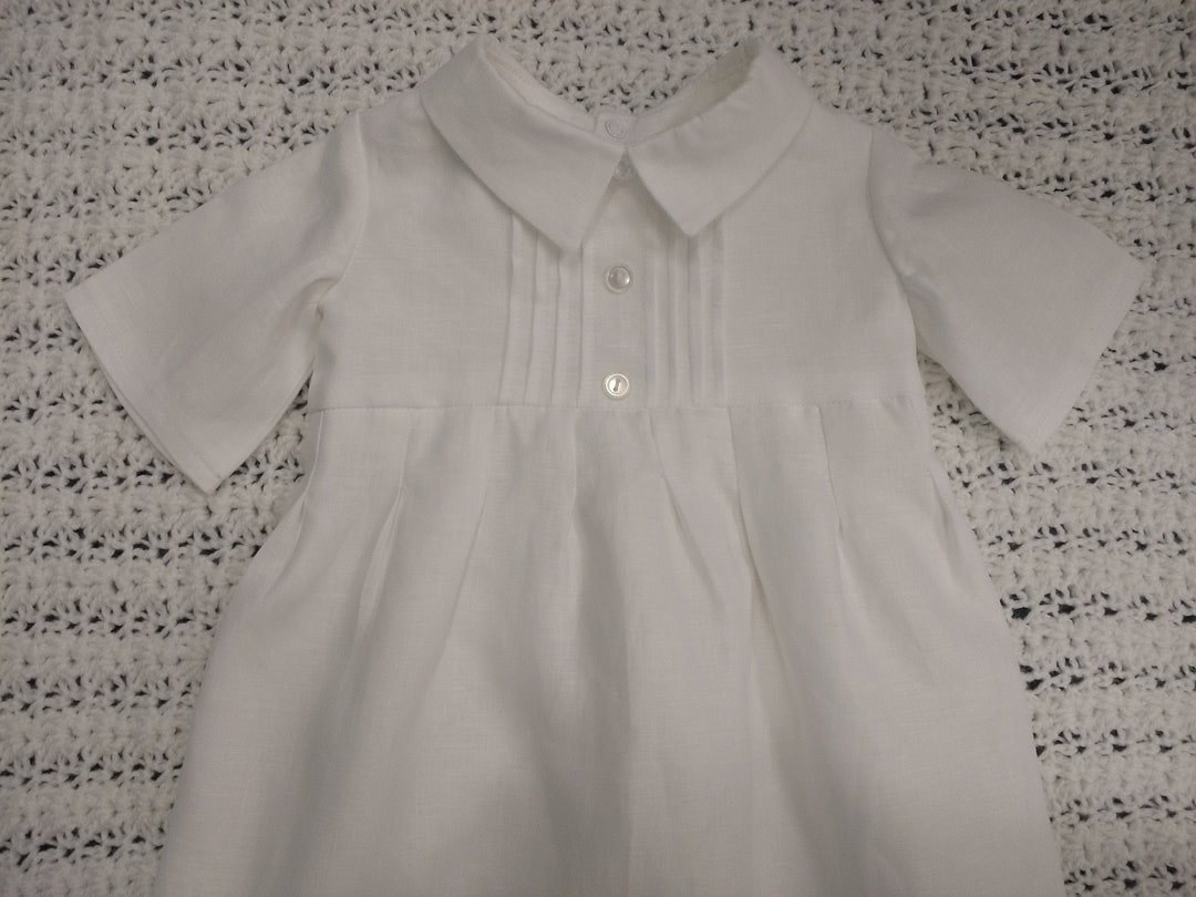 Celtic Embroidered Christening Gown in Irish Linen the Donegal Etsy