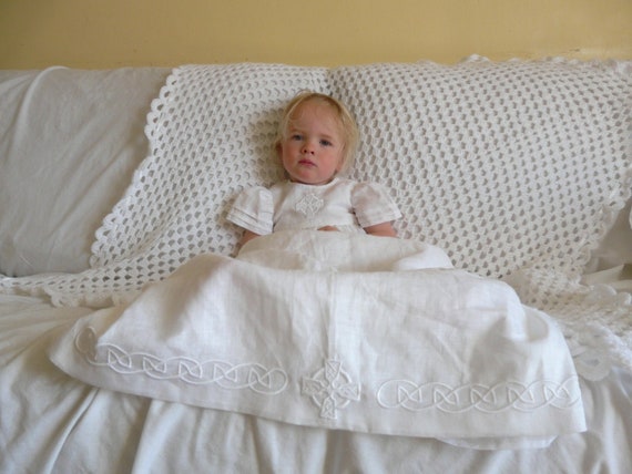 irish linen christening gowns