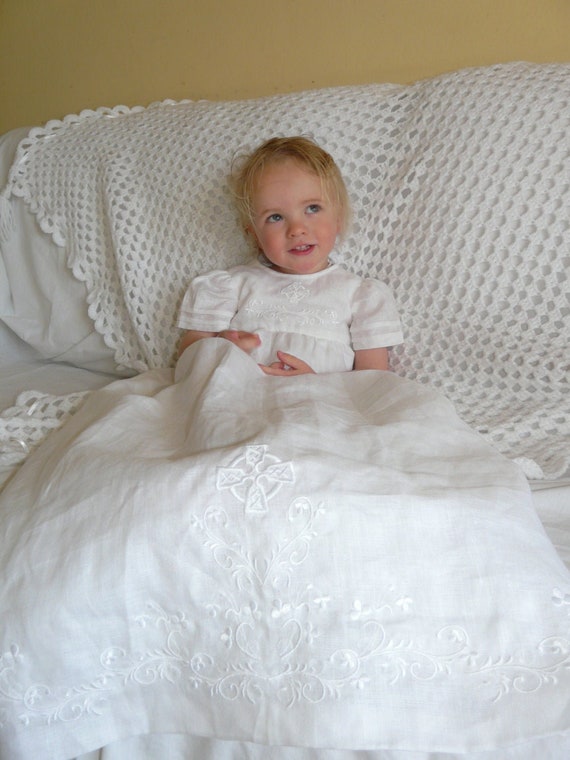 celtic christening gowns