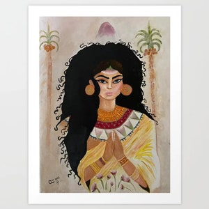 Ancient Egyptian Female Musician - PRINT