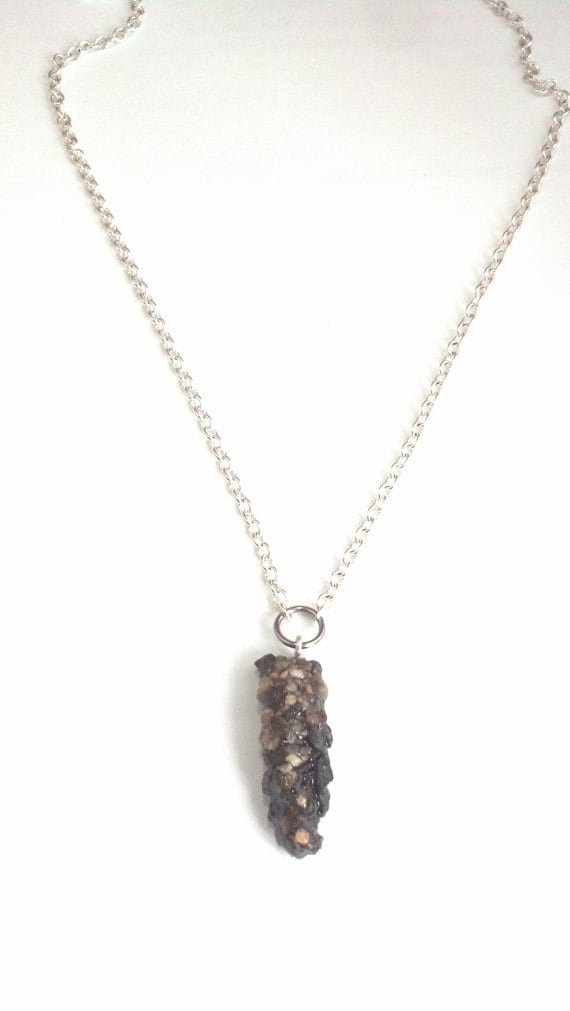 Necklace With Caddisfly Case Pendant and Silverfinished Steel Etsy