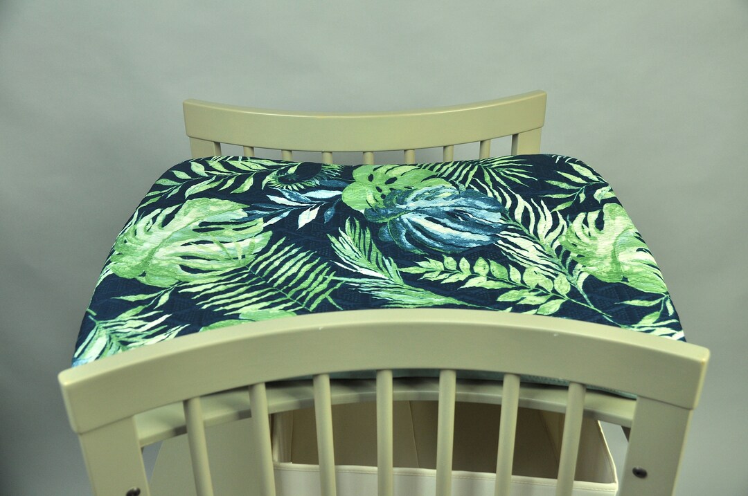 X2 Stokke Care Change Mat Pad Cover Waterproof Tropical Monstera/jungle