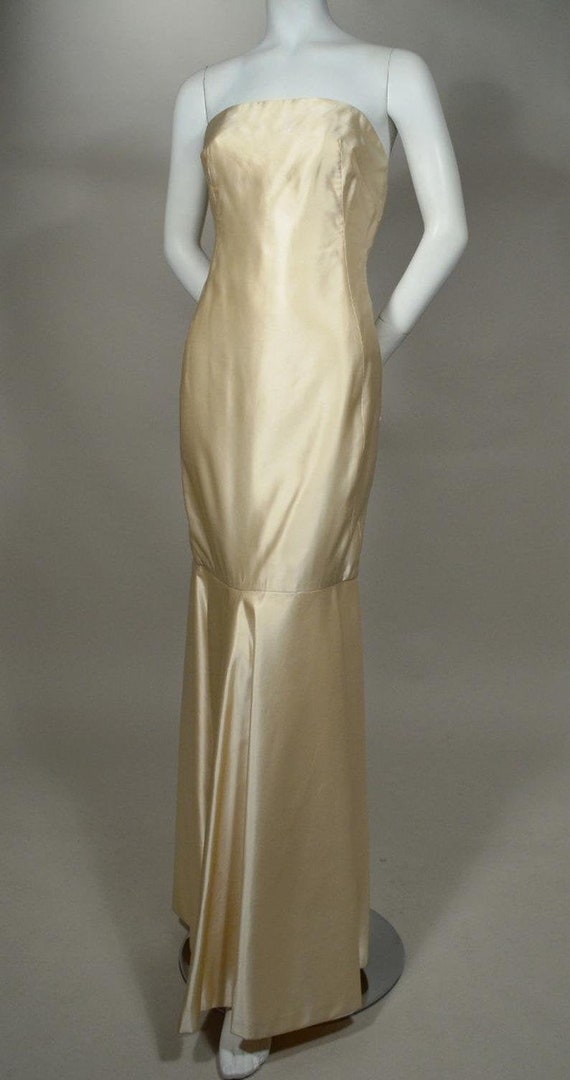 silk charmeuse gown