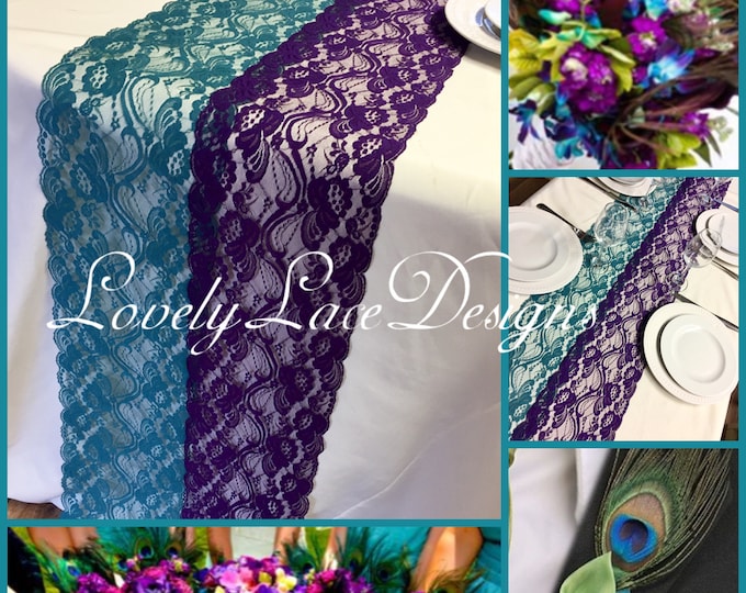Navy Blue Teal Purple Lovelylacedesigns