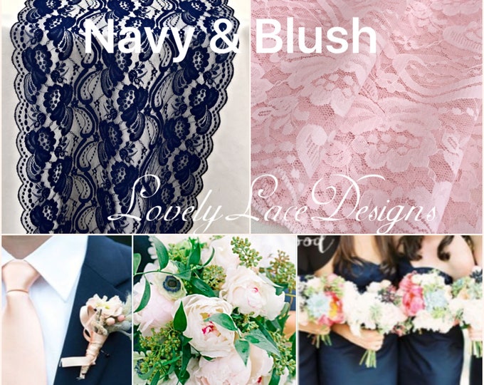 Navy Blue Teal Purple Lovelylacedesigns