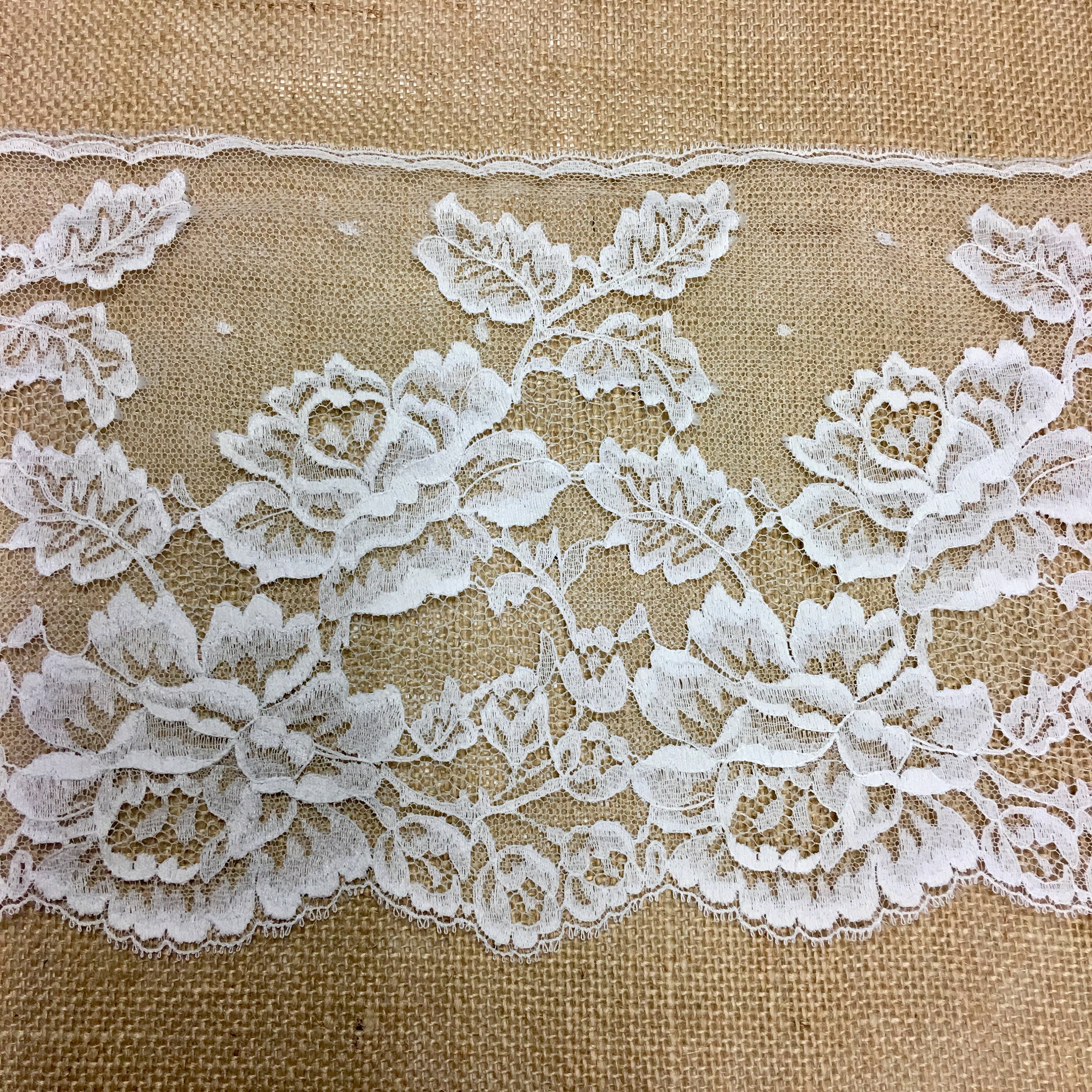 vintage ivory lace trim