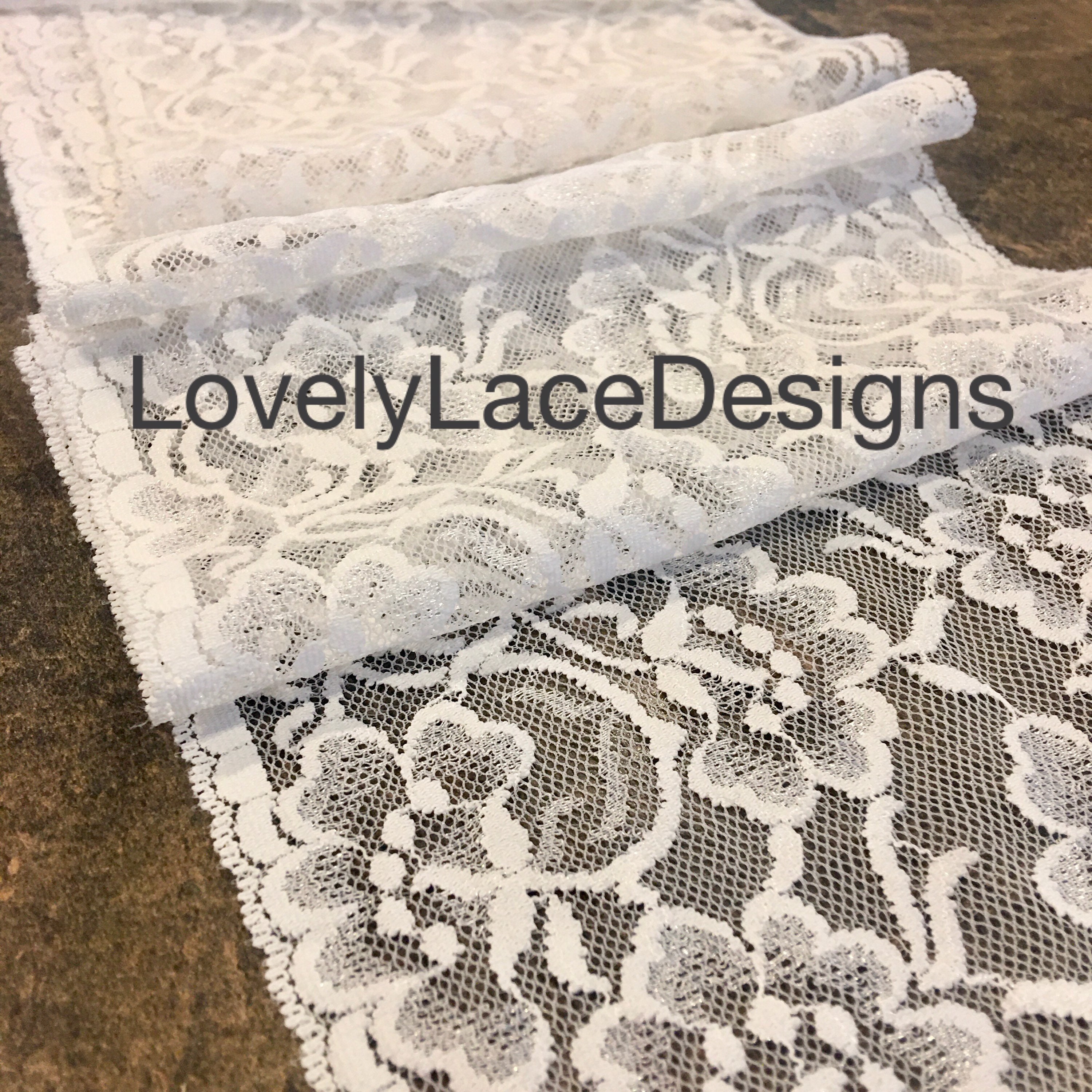 30ft White Lace Runner/7wide/Crafts/ Lace Trim/Table | Etsy
