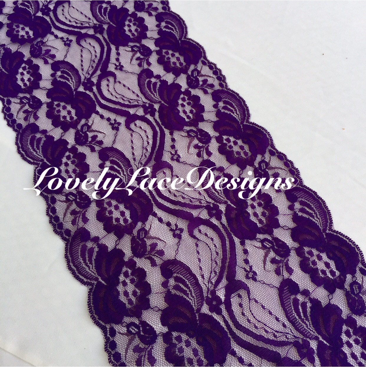 Purple Lace Table Runner 3ft 10ft X 7 Wide Weddings Wedding Gallery Photo