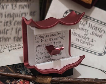 3D Printed Screeching Magical Red Letter With Stand