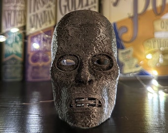 3D Printed Dark Deadly Magic Follower Prop Mask (Smaller Standing Version) + Optional Wanted Page Add-On