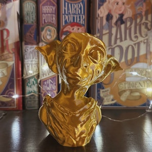 3D Printed Kind Happy House Elf Bust
