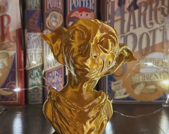 Busto de elfo doméstico feliz y amable impreso en 3D