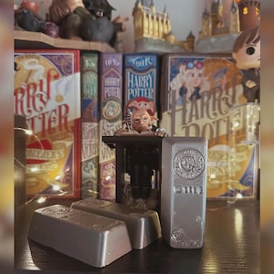 3D Printed 3 Bars Of Wizarding Bank Gold + Optional Add-Ons