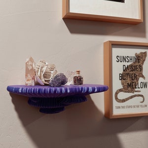 3D Printed Cottage Core Witchy Fungi Mushroom Wall Shelf “TINDER FUNGUS”