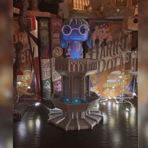 Base de soporte para pop-up con diseño de serpiente en forma de lavabo de baño impreso en 3D, para entrada, bolígrafo, lápiz, taza, estantería, decoración, fantasma mágico, triste y llorón.