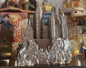 Impression 3D (version plus grande) École du château des sorciers magiques