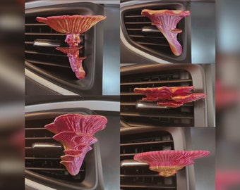 3D Printed Cottage Core Witchy Fungi Mushroom Car Vent Clips