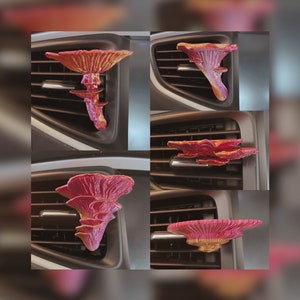 3D Printed Cottage Core Witchy Fungi Mushroom Car Vent Clips