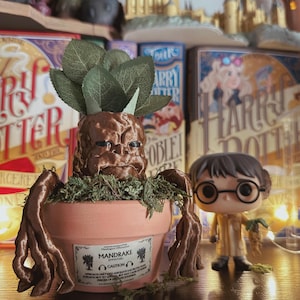 Plante magique hurlante imprimée en 3D en pot + impression sur toile et/OU impression de livre en option