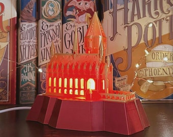 Castello magico illuminato con colori personalizzabili e stampati in 3D tramite USB