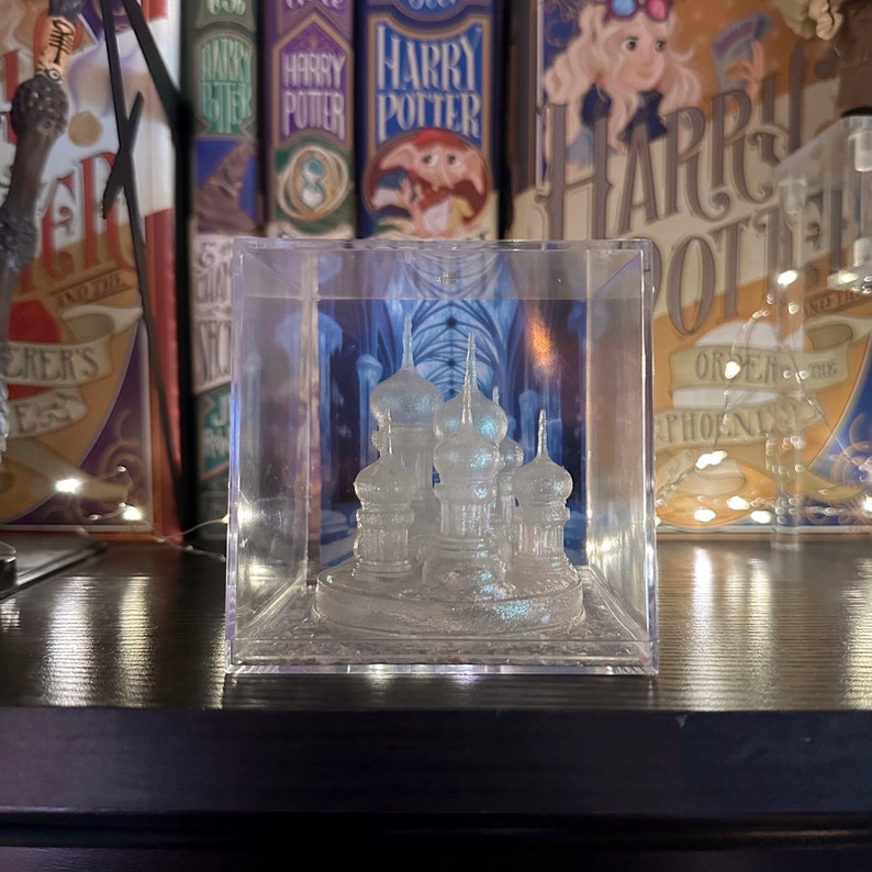 Castle Wizard Pvc 3D Printed Magical Ice Castles Wizard Witch Winter Dance in Box - Etsy