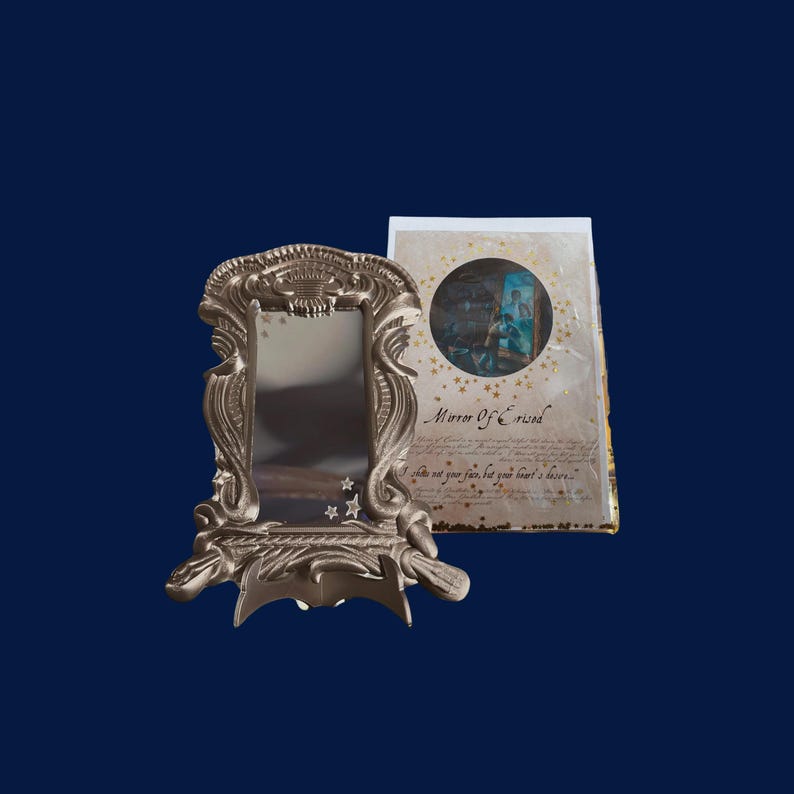 3D Printed Mirror Of Desire Spelled Backwards Standing AND Hanging Mirror + MOE Print